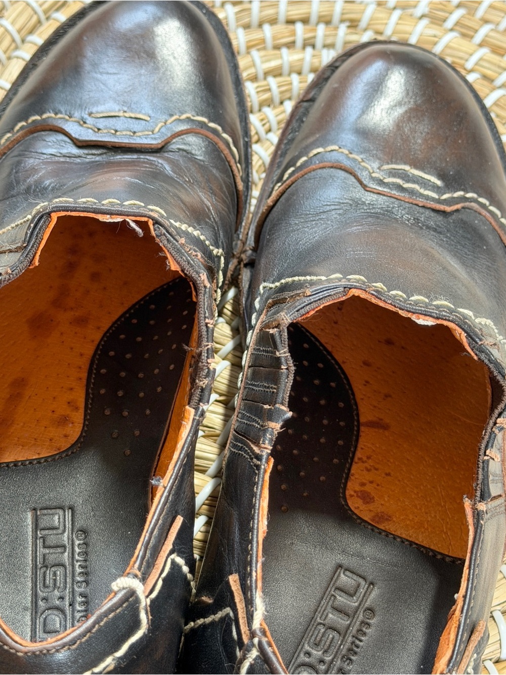 Bed|Stu Women’s Cobbler Series Slip On Shoes Leather in Dark Brown 8 - Picture 13 of 14